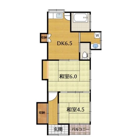 テラスハウス白木町の物件間取画像